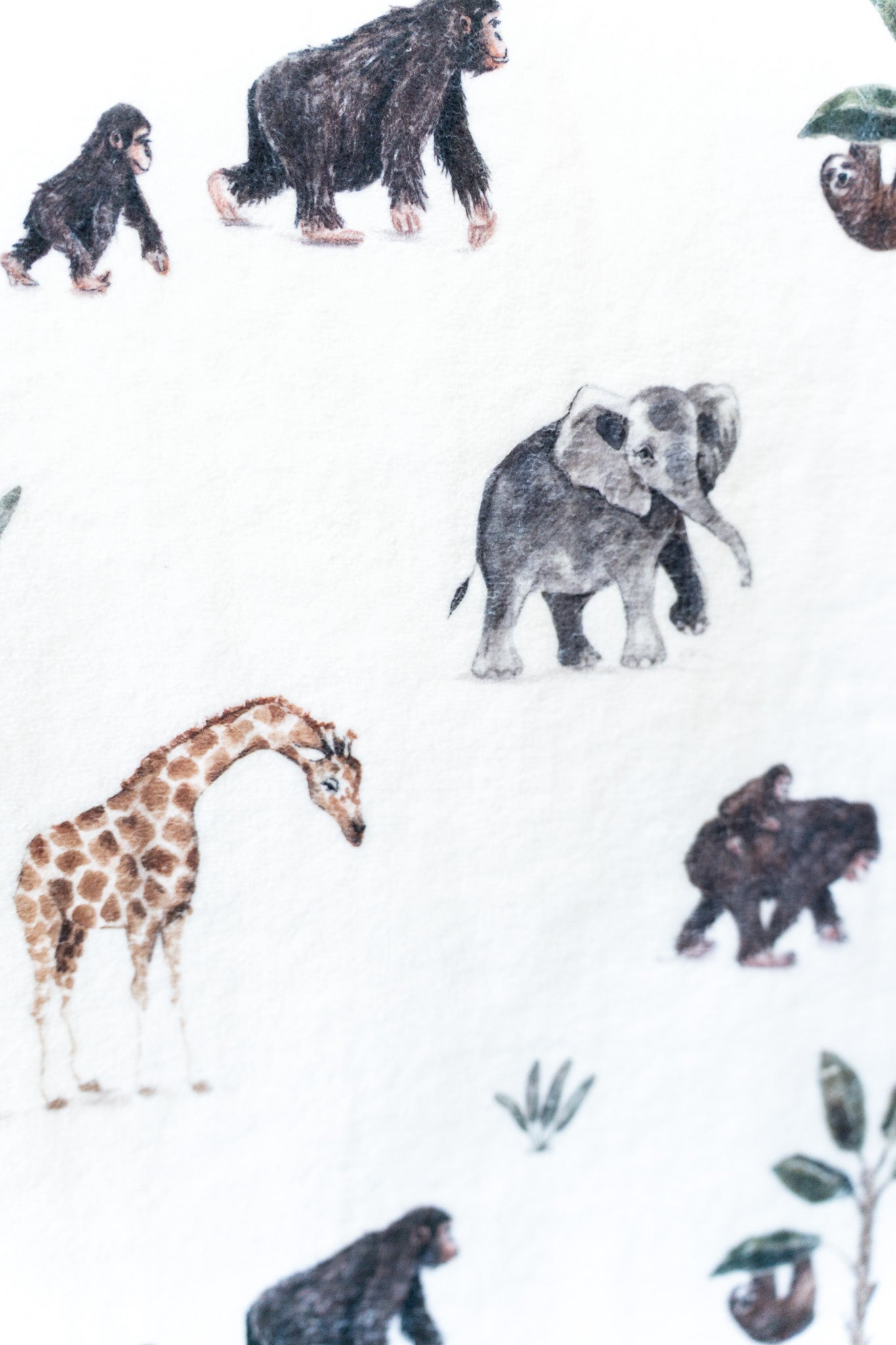 Eco towel with jungle print
