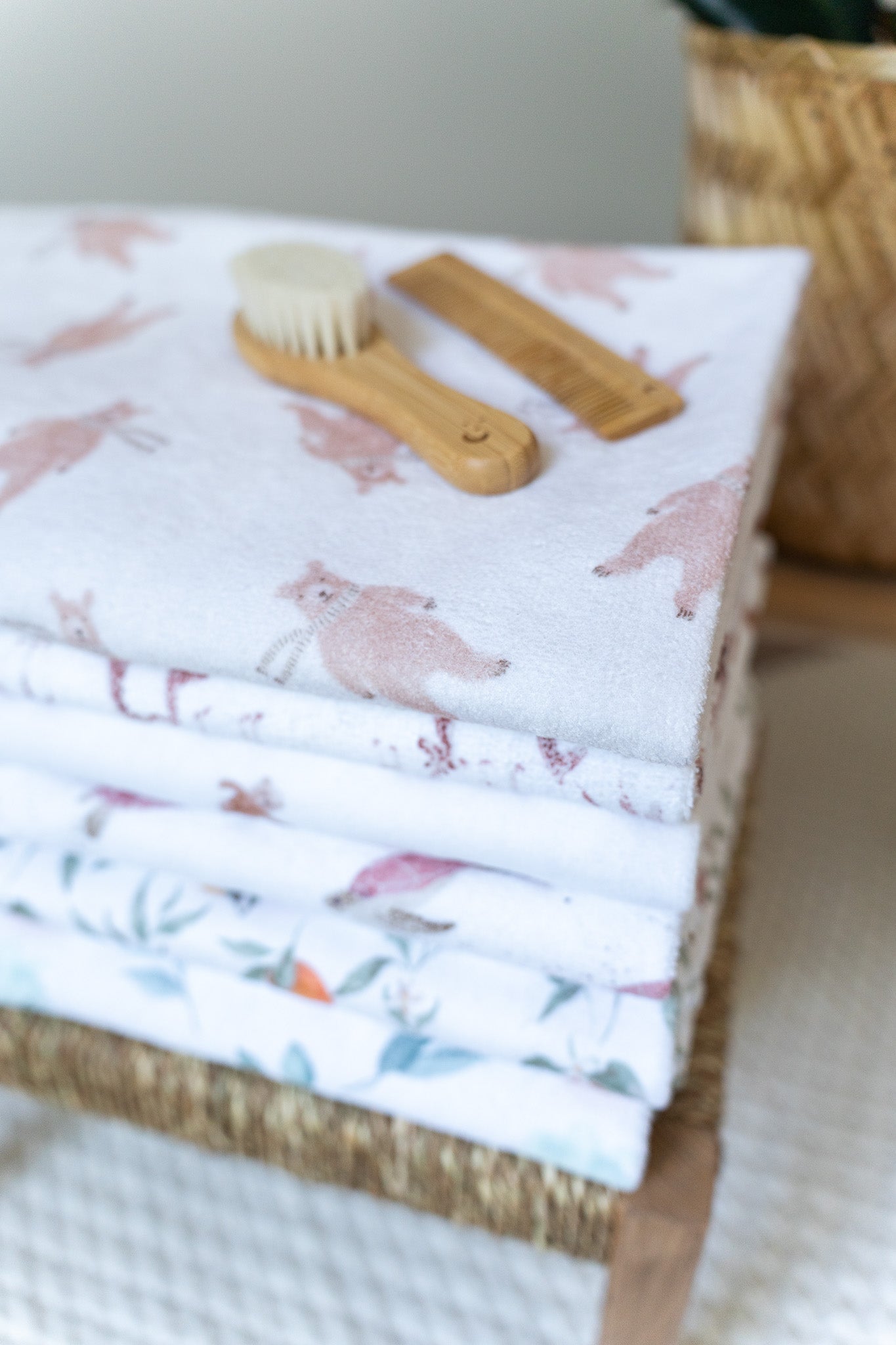 Eco towel with caramel bears