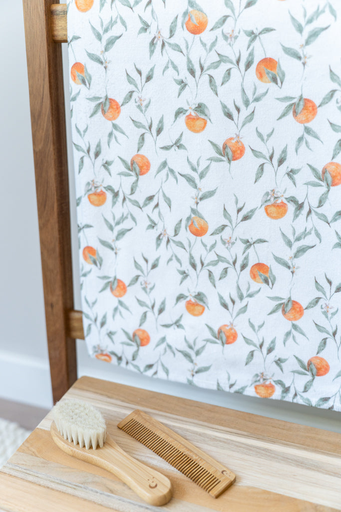 Baby Set ORANGES with Waffle Blanket