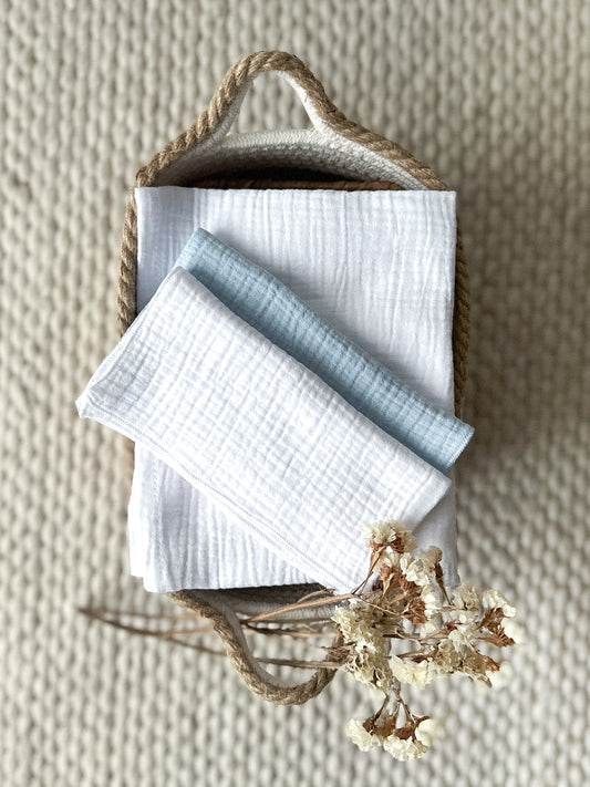 Set of 3 muslin cloths