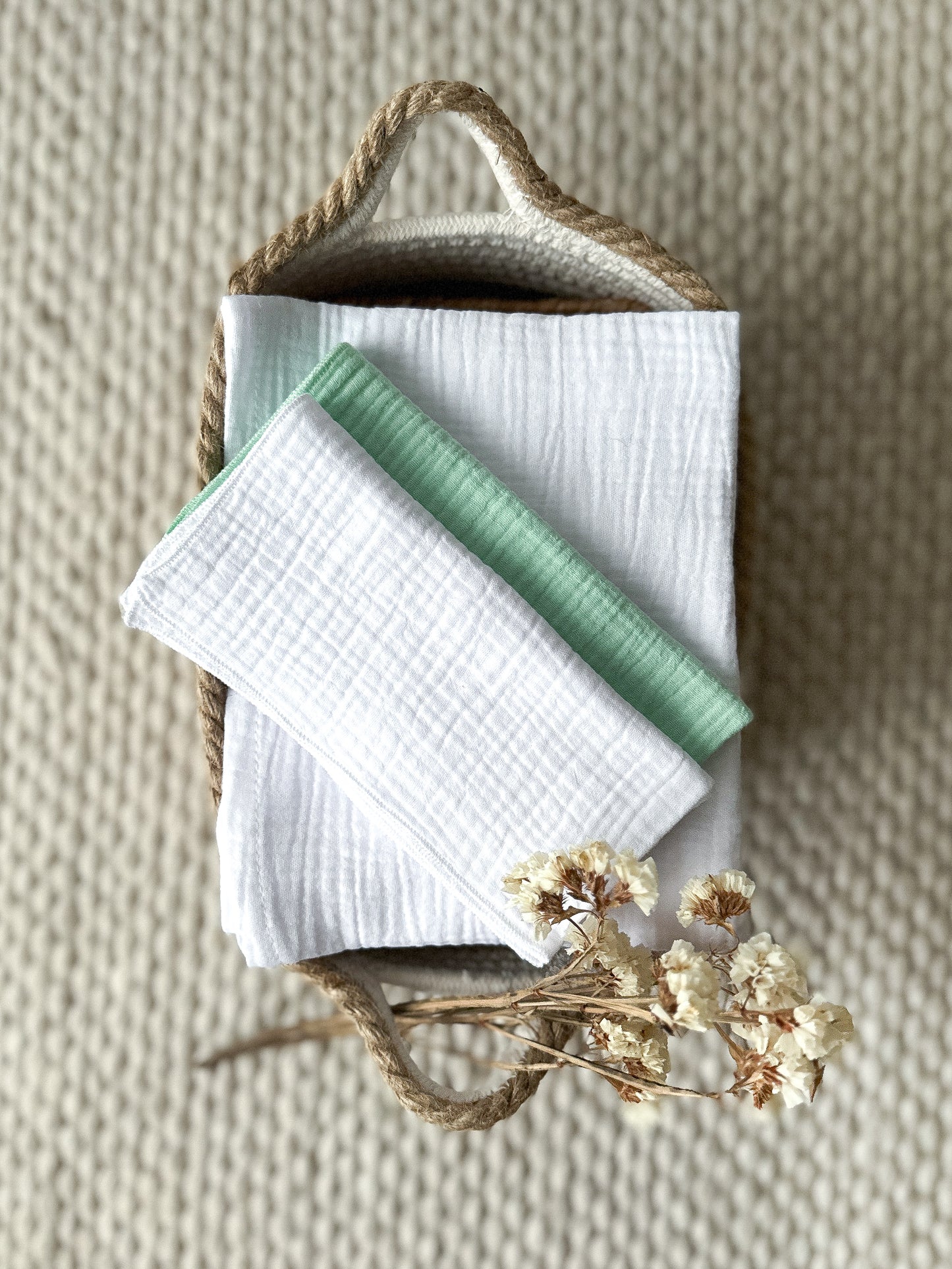 Set of 3 muslin cloths