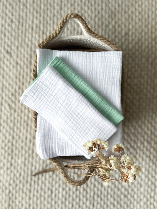 Set of 3 muslin cloths