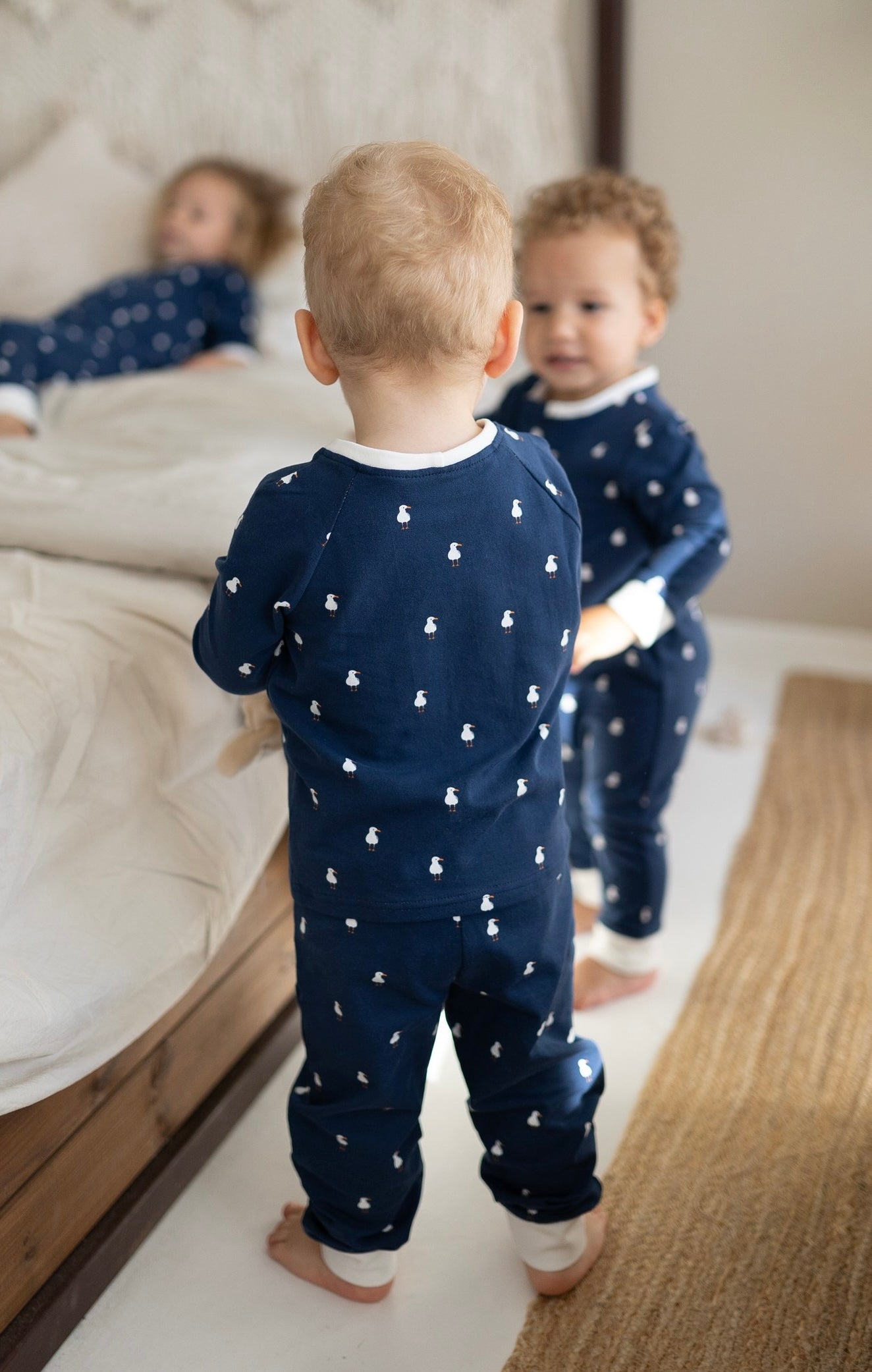 Pajama Seagulls Navy