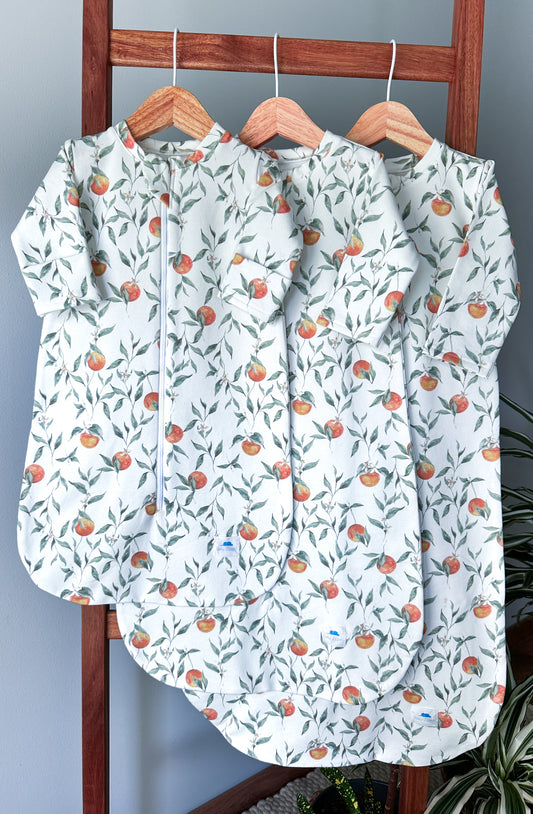 Warm baby sleeping bag with Oranges