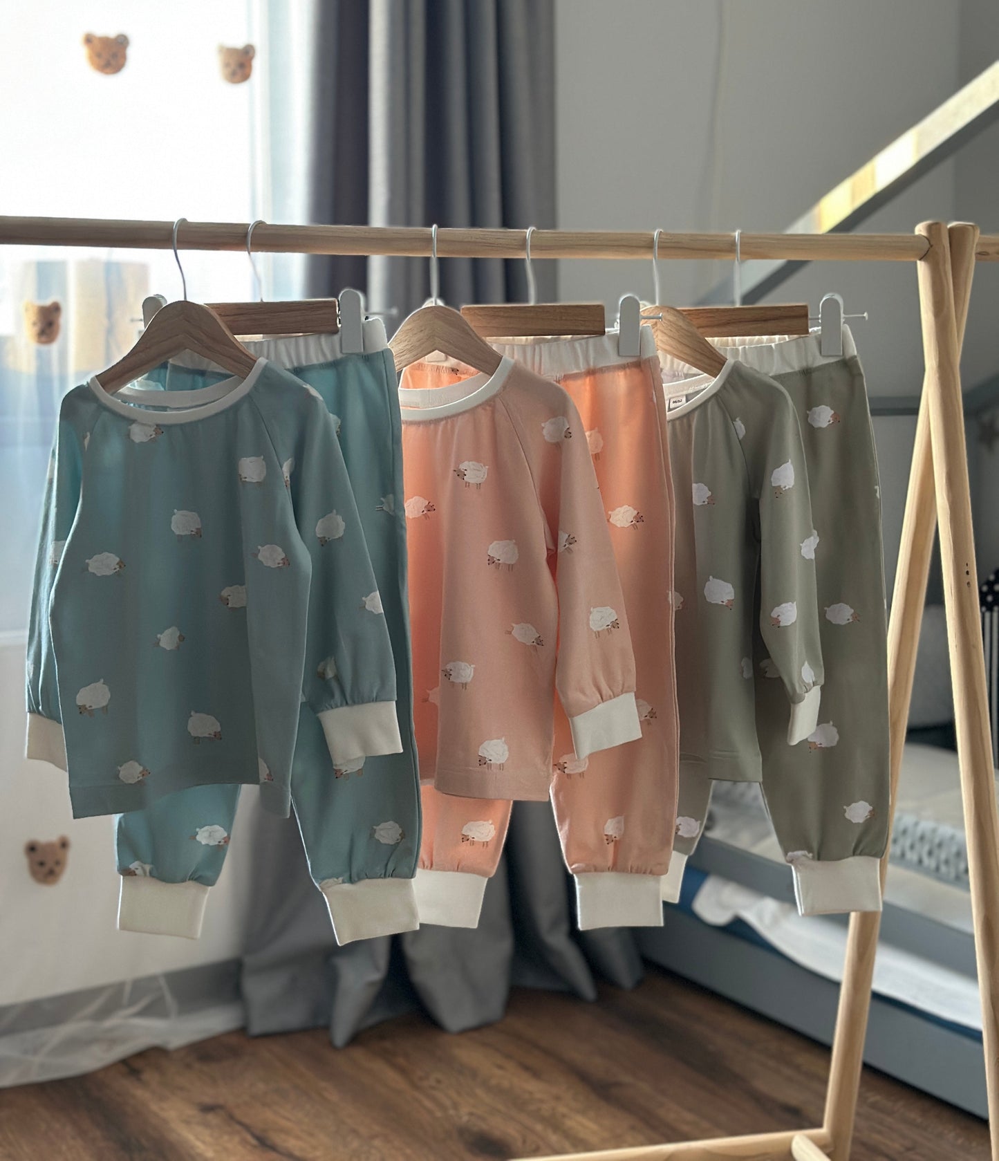 Eco cotton Pajama Sheep Blue