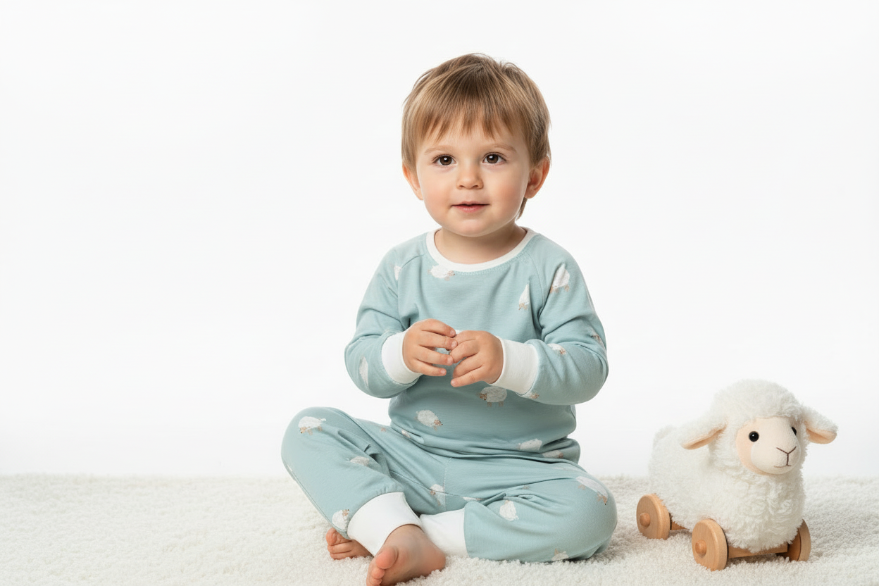 Eco cotton Pajama Sheep Blue