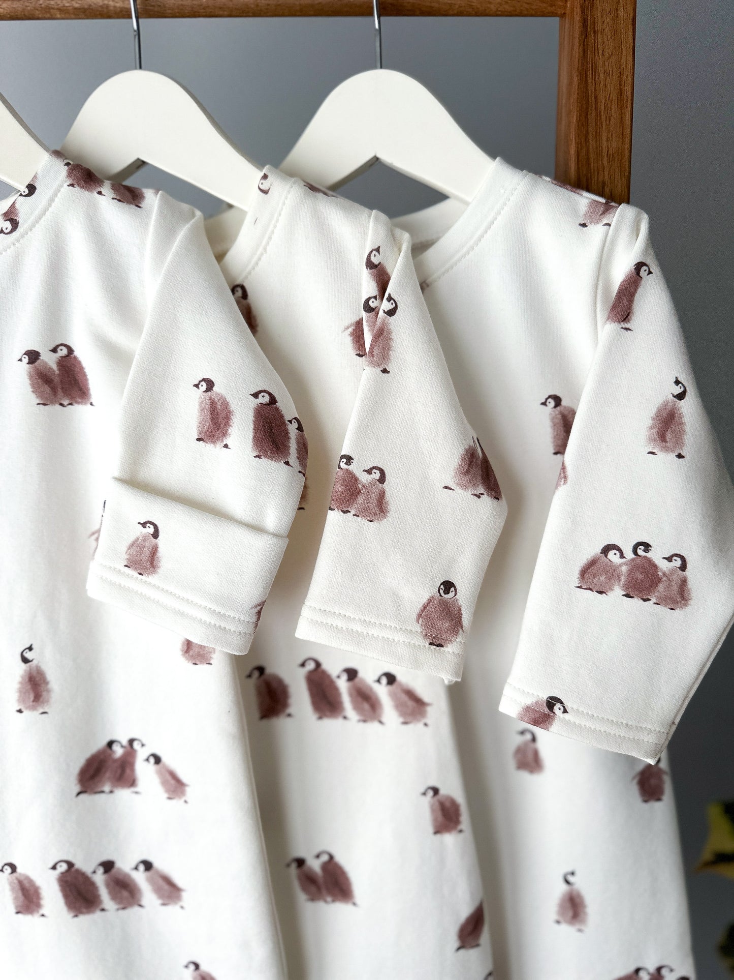 Warm baby sleeping bag with Penguins
