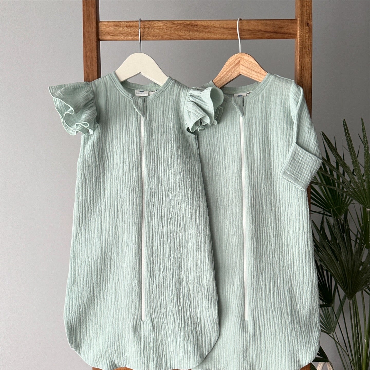 Muslin Sleeping Bag Eucalyptus (3 options)
