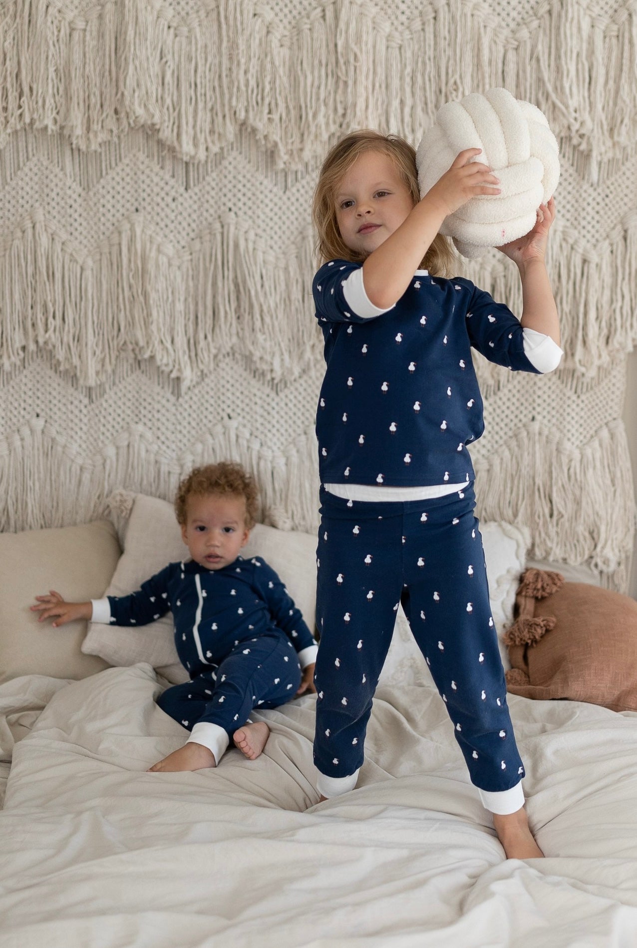 Pajama Seagulls Navy