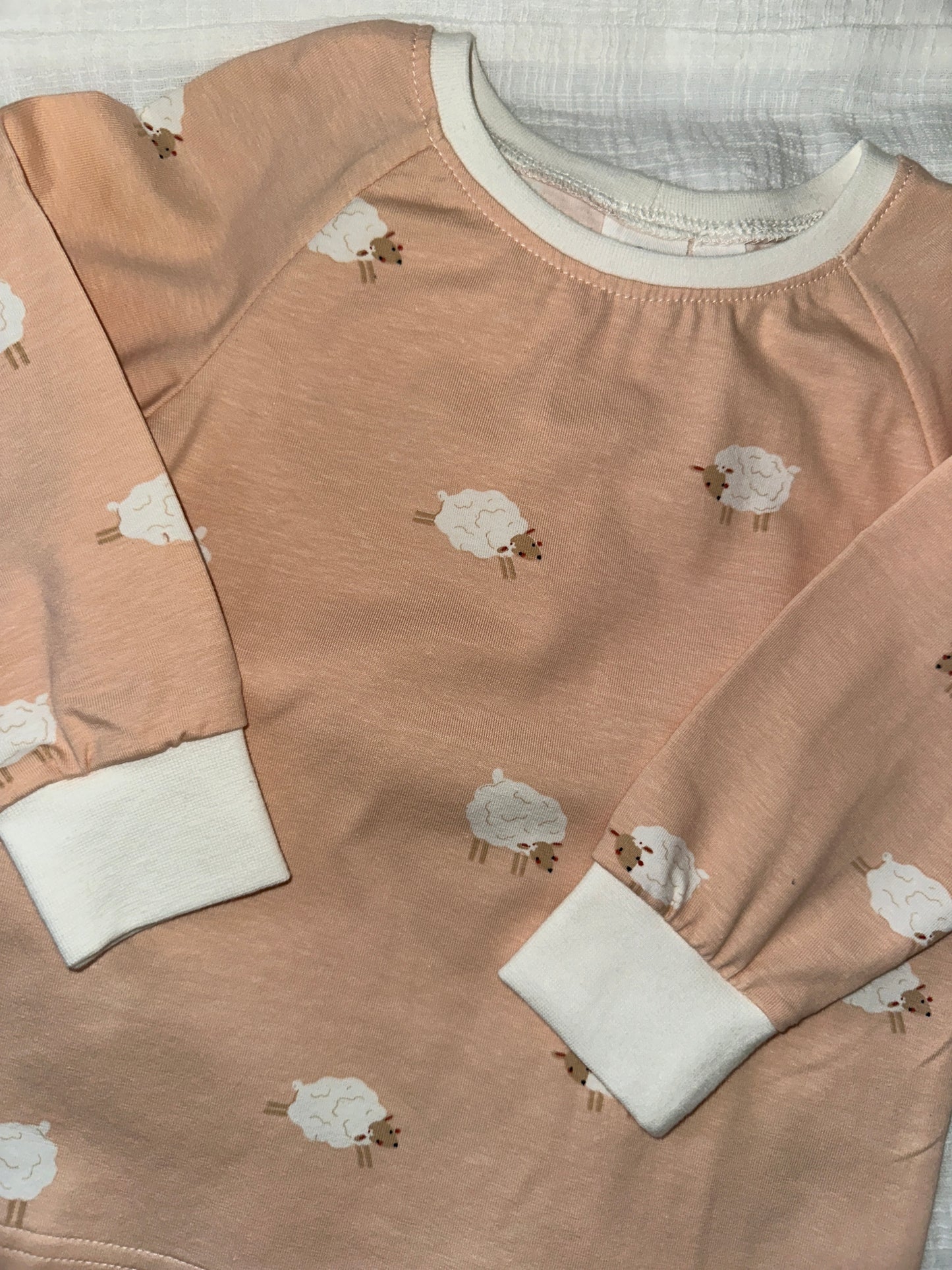 Eco cotton Pajama Sheep Pink
