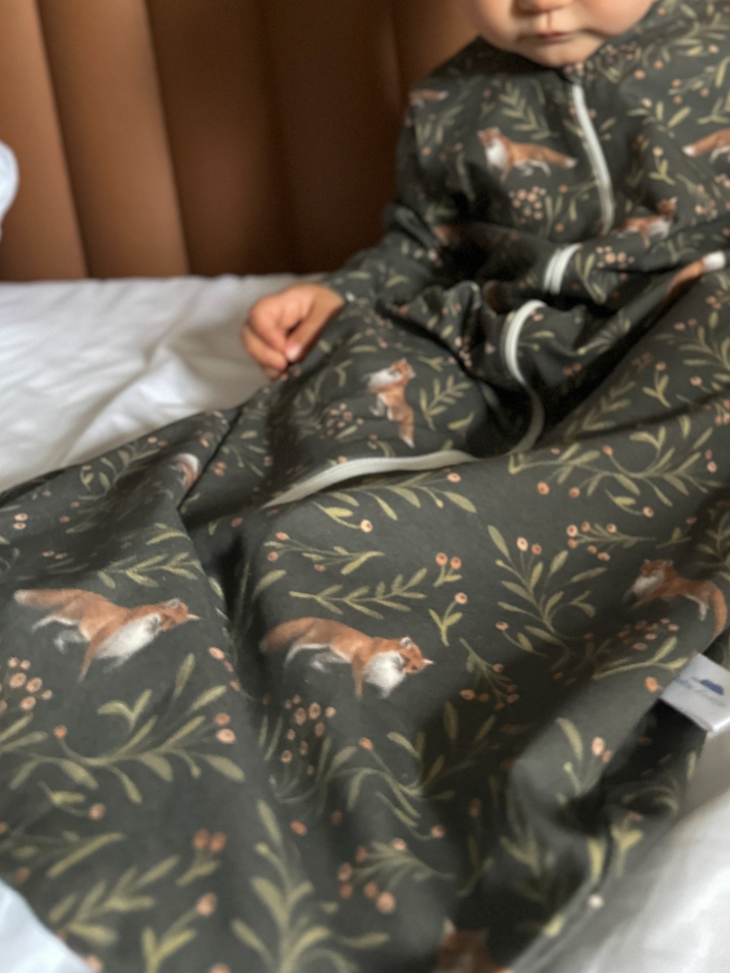 Baby Sleeping Bag with Foxes (2 colors)