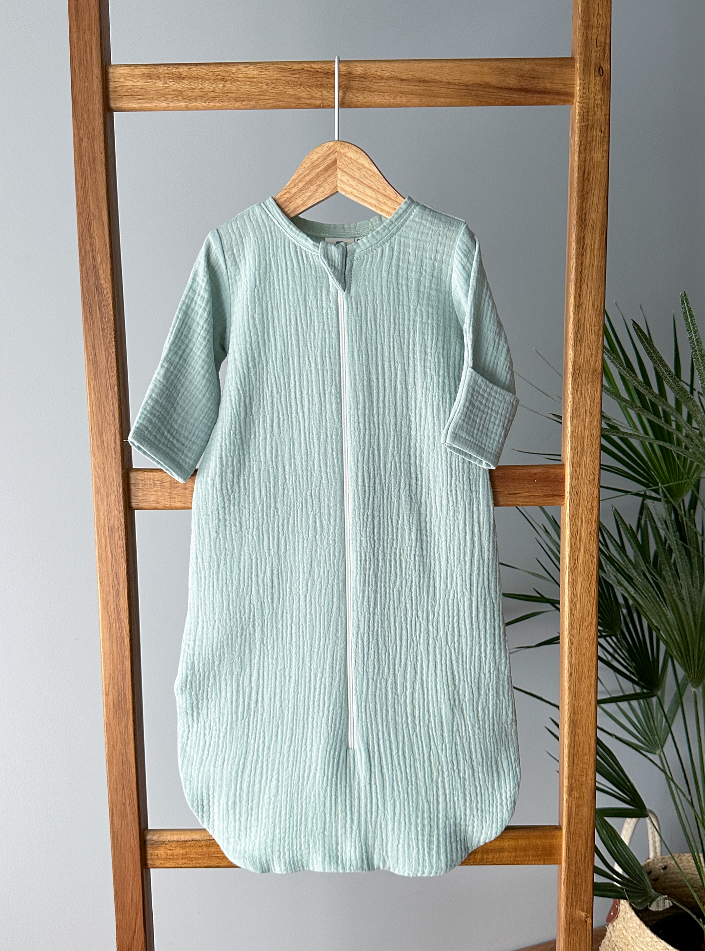 Muslin Sleeping Bag Eucalyptus (3 options)