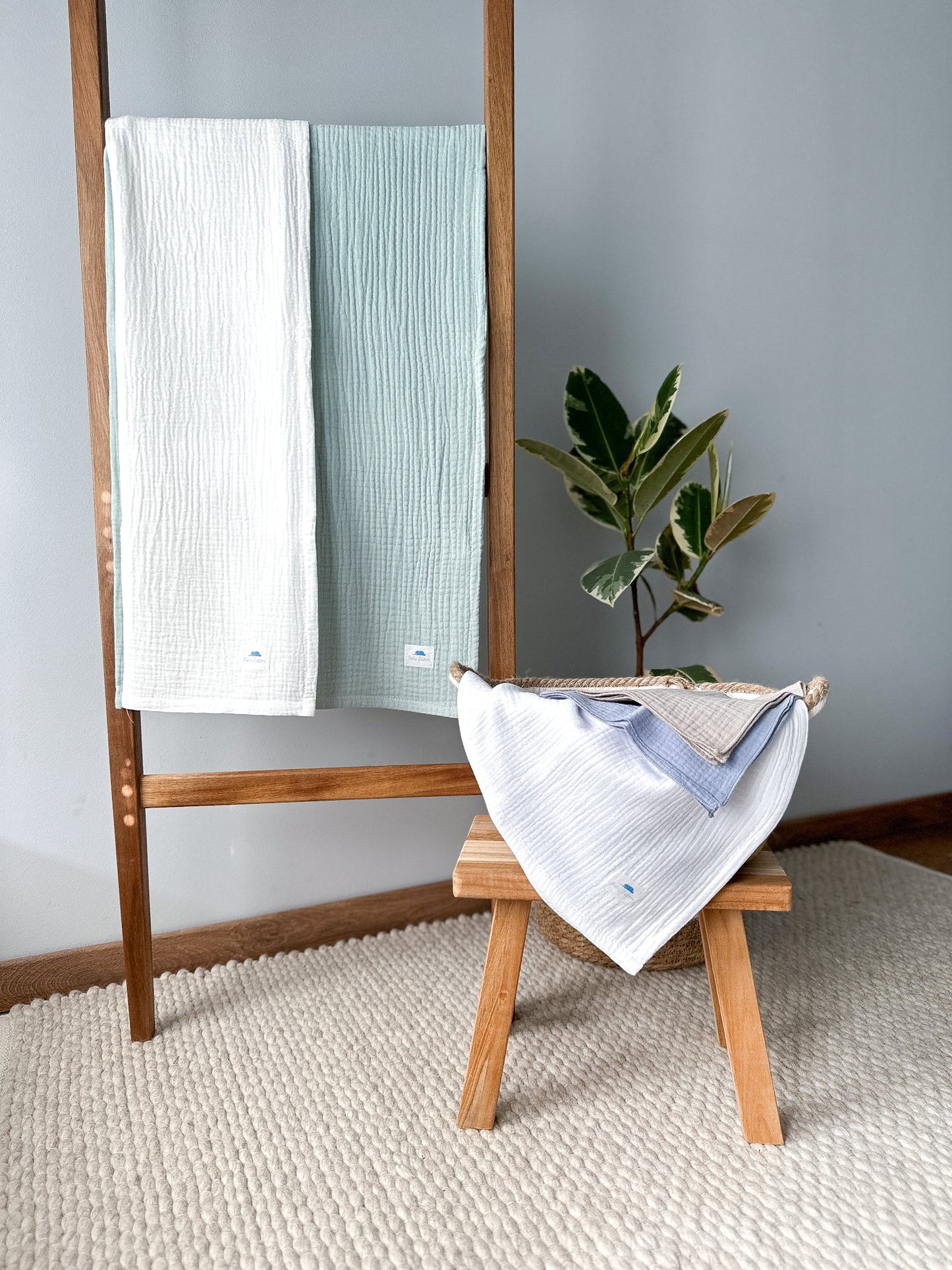 Set of 3 muslin cloths