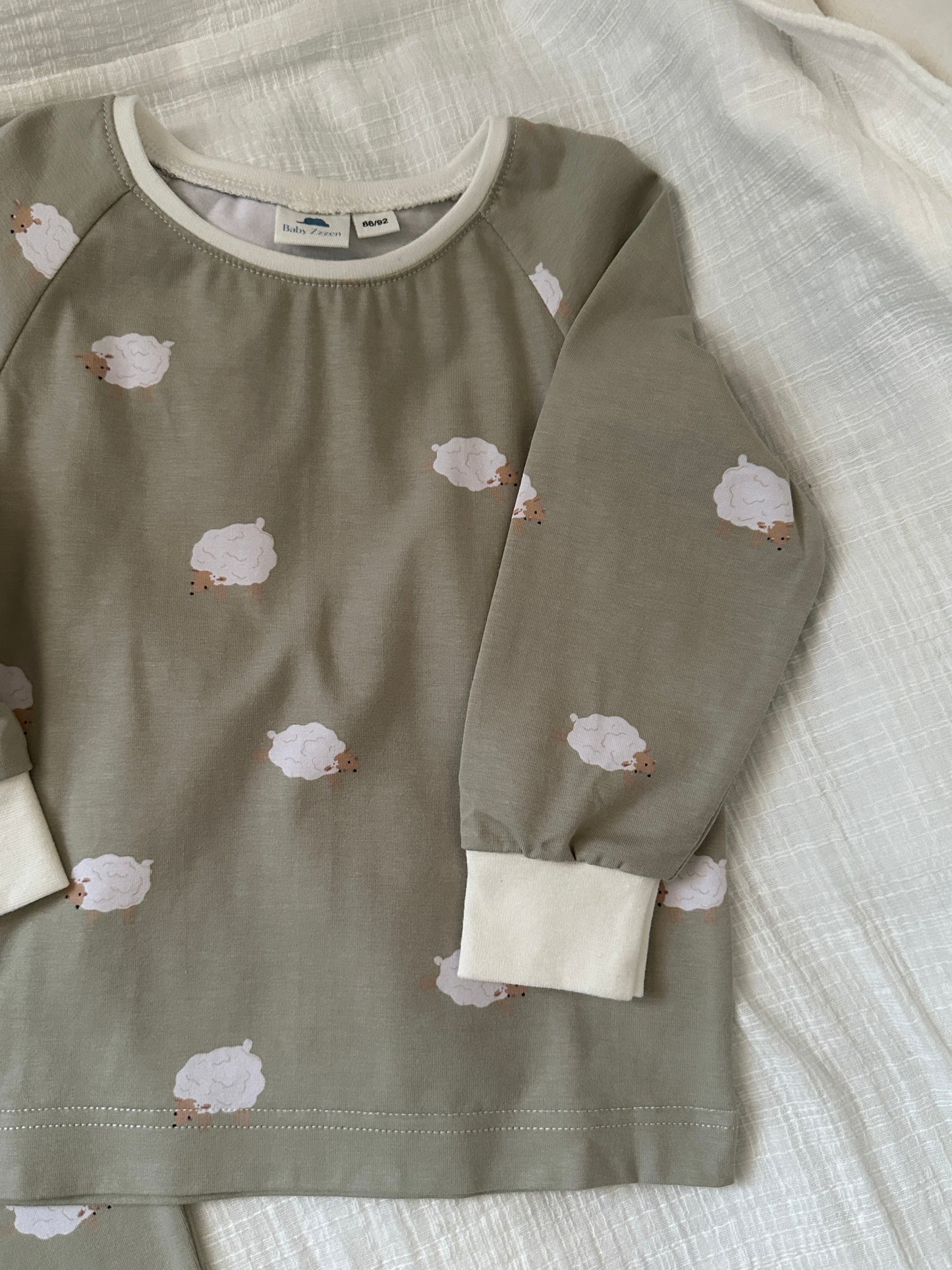 Eco cotton Pajama Sheep Sage