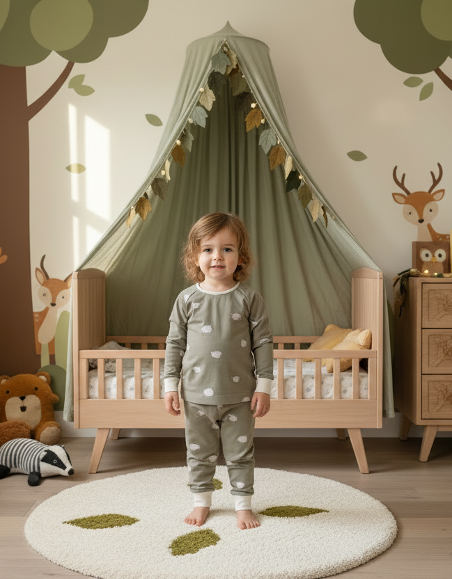 Eco cotton Pajama Sheep Sage