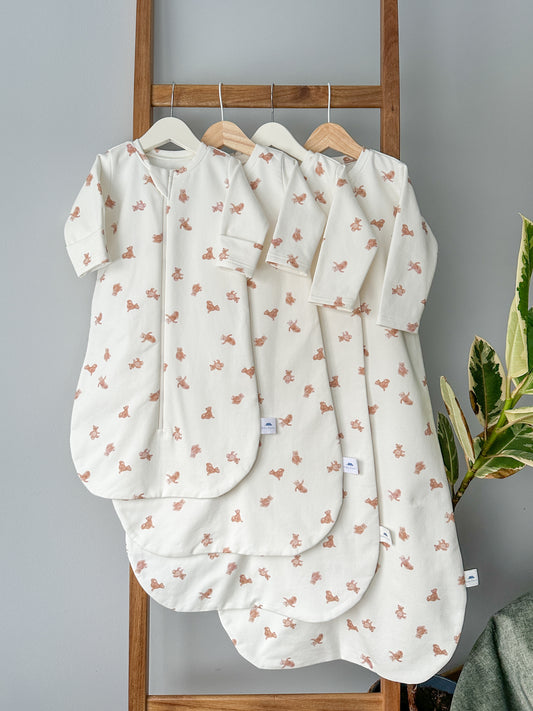 Warm baby sleeping bag  with Teddy Bears (4 sizes, 0-18months)