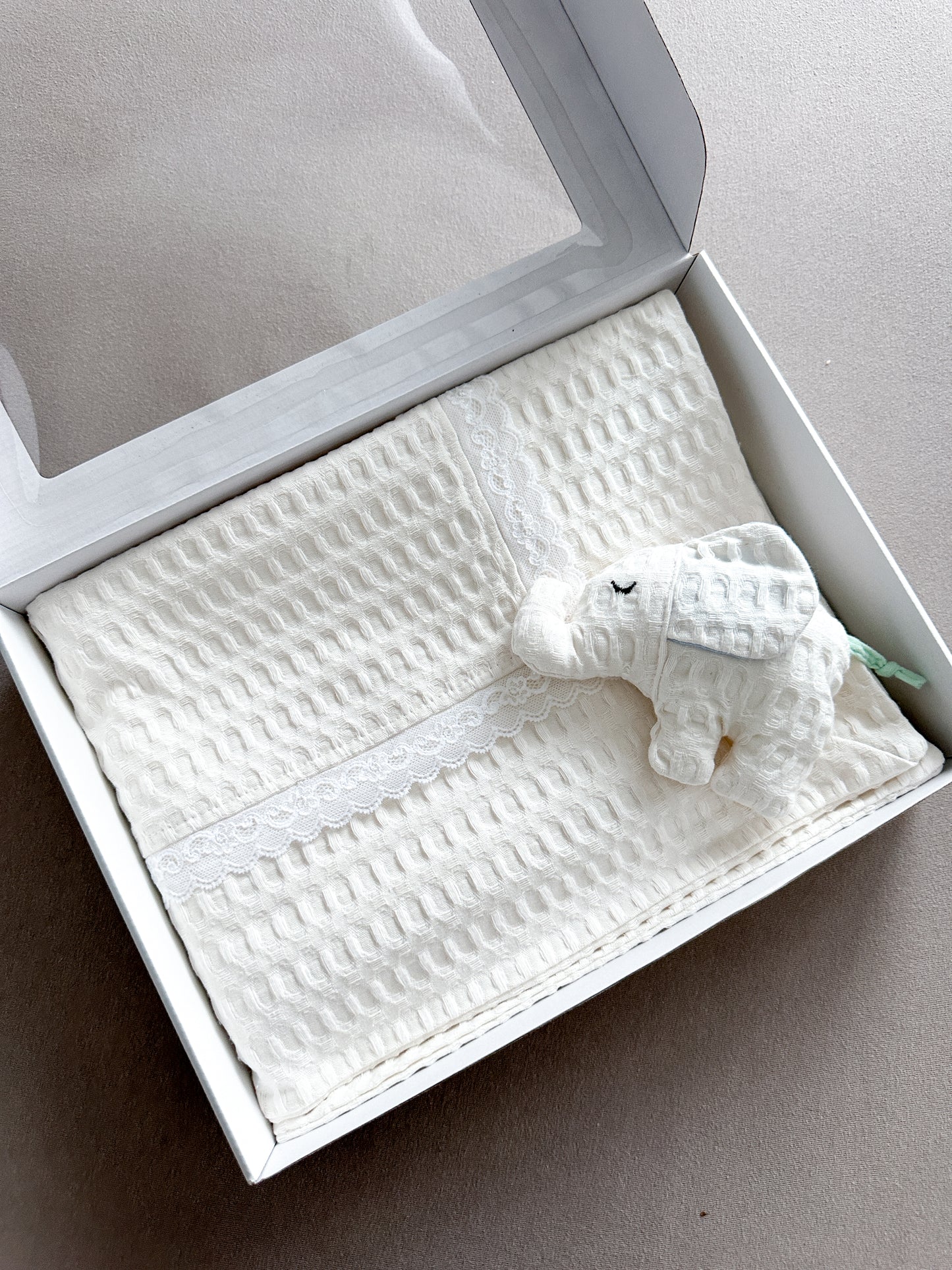 Mini Gift Set Waffle Blanket