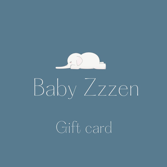 Baby Zzzen gift card for newborn/ baby/ toddler
