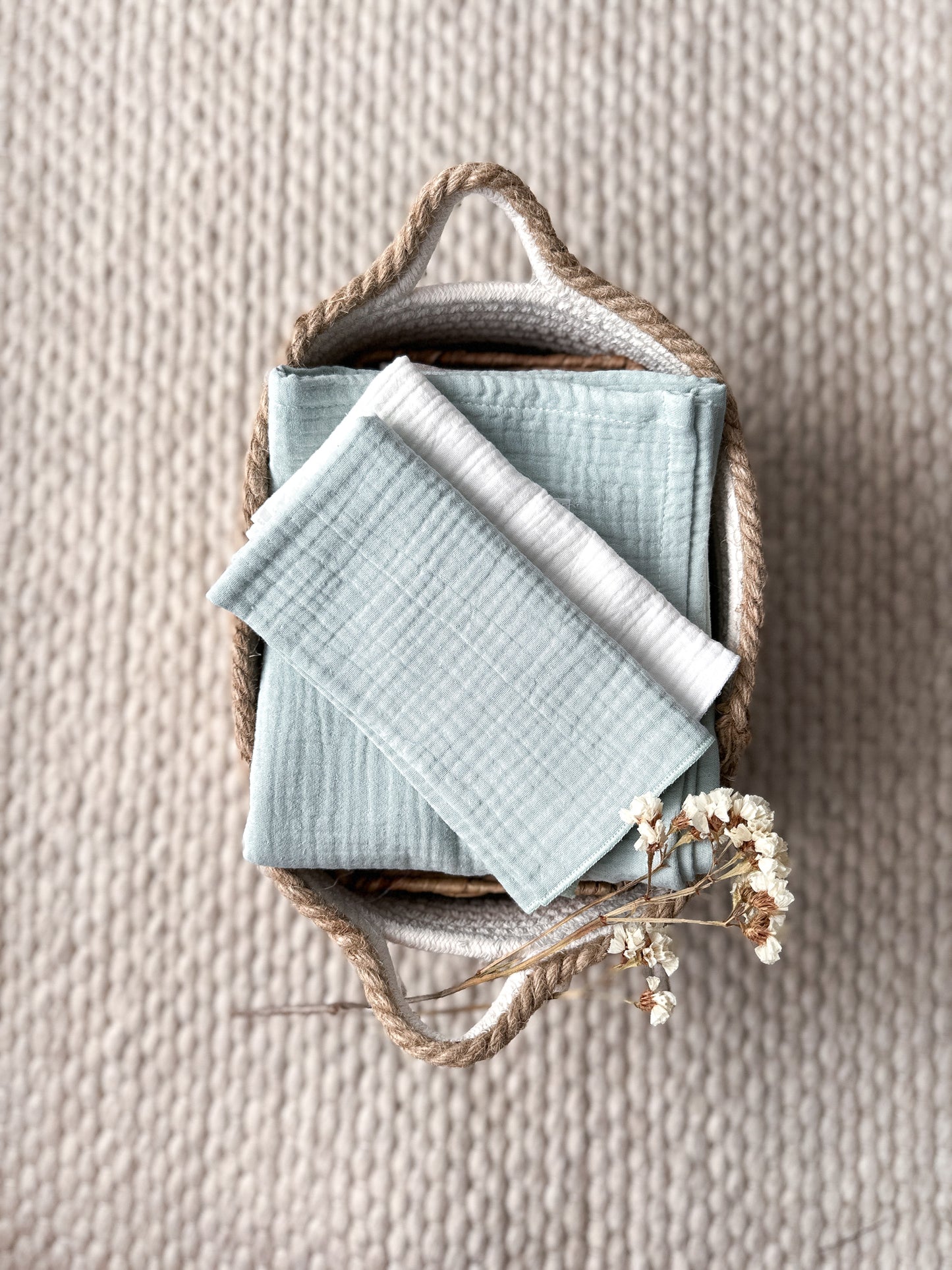 Set of 3 muslin cloths