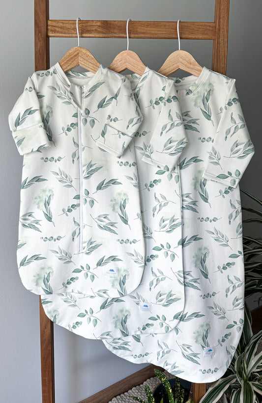 Warm baby sleeping bag with Eucalyptus