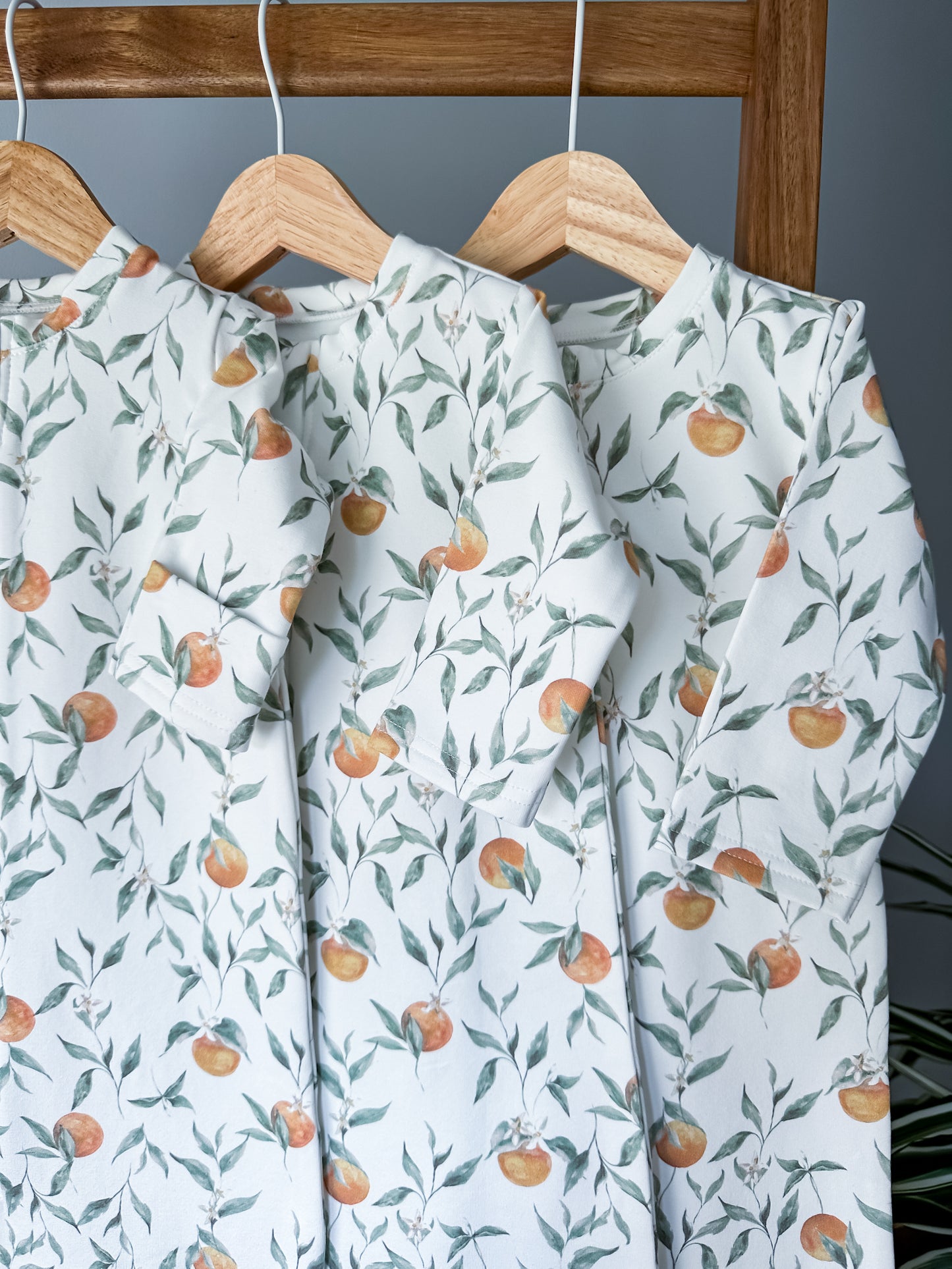 Warm baby sleeping bag with Oranges