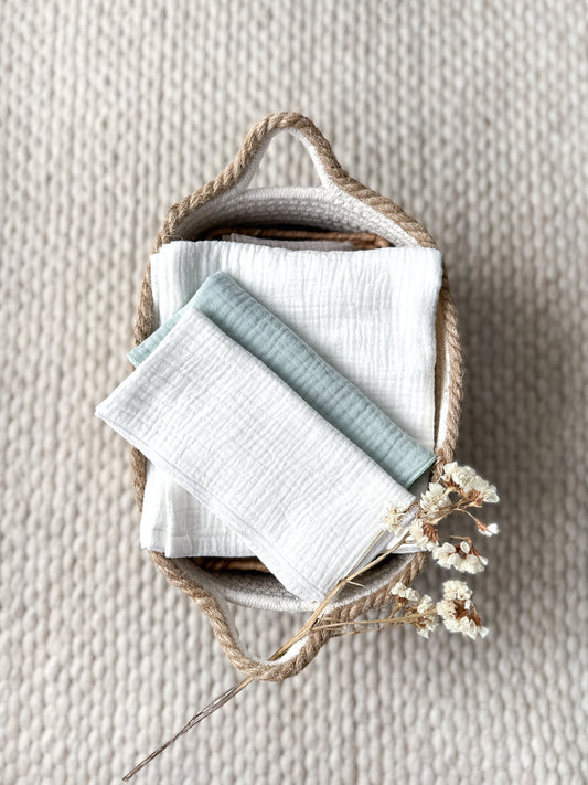 Set of 3 muslin cloths
