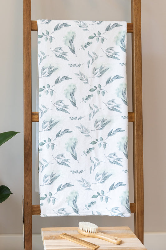 Baby terry towel with eucalyptus