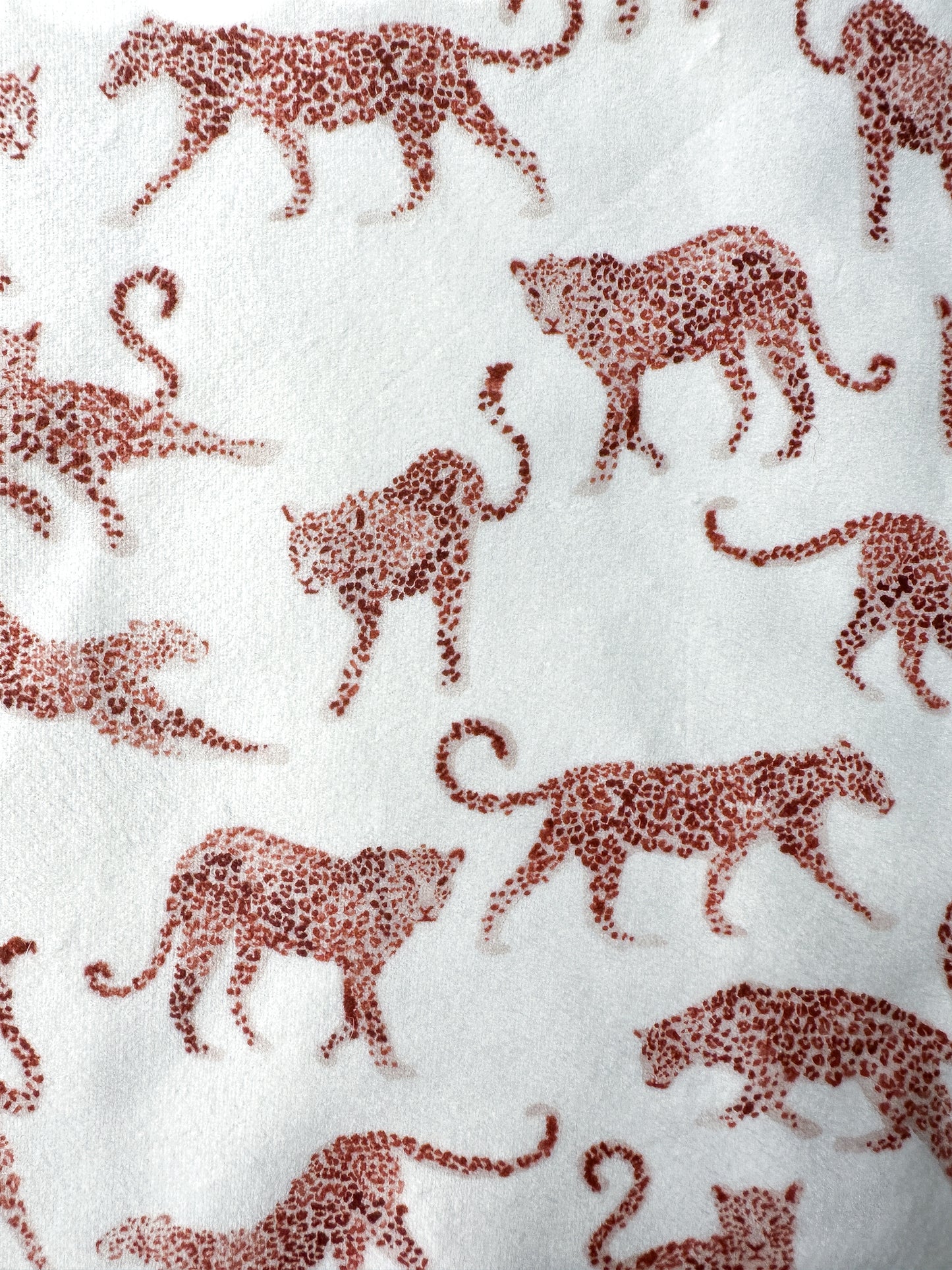 Wooly teddy blanket with Leopards