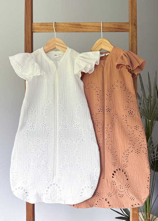 Muslin Broderie Sleeping Bag (2 options)