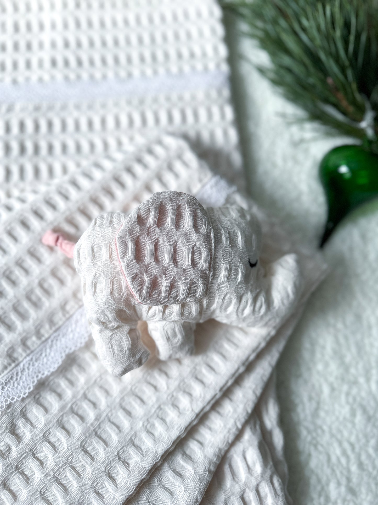 Mini Gift Set Waffle Blanket